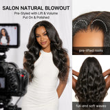 LUVME Kinky Body Wave Glueless Wig Natural Salon Blowout 7X6 Closure HD Pre-Cut Lace All-Day Comfort™ Partingmax #Tiktokshopbacktoschool #Sohochic