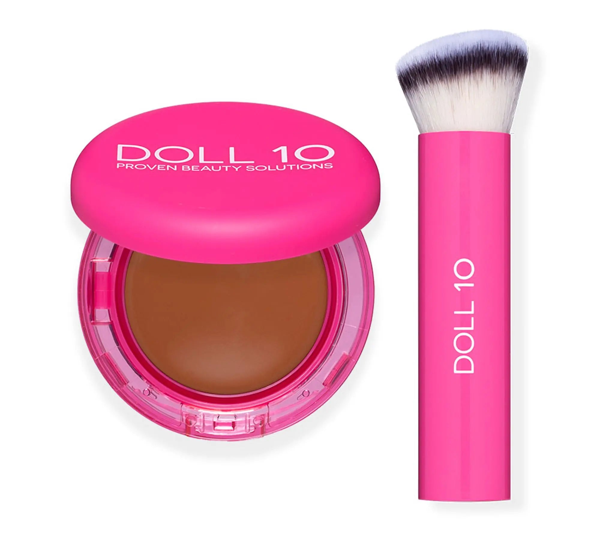 Doll 10 Peptide Bounce Balm Foundation with Brush