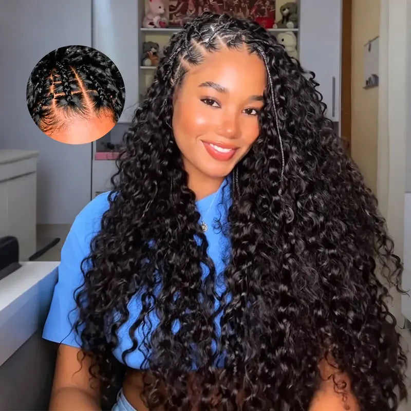 New 2026 Ramiss Burmese Curly Crochet Human Hair Pre-Separated 50G/Pack Time-Saving, 40 Strands/Pack Mircale Knots Hot Braids,4-5 Packs for Full Head Protective Styles Light Weight No Tension Reusable Feather Crochet Extension #Summerwins #Dealsforyoudays