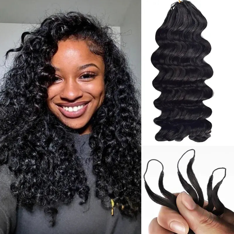 【Flash Sale】Isee HAIR Human Hair Crochet Hair Extensions – Miracle Knots Pre-Separated Crochet Braids, Knotless Boho Braids, Mermaid Braids, Goddess Braids, Burmese Curly, Kinky Curly, Water Wave, Vacation Hair & Beach Essentials#Summerwins #Summerhair