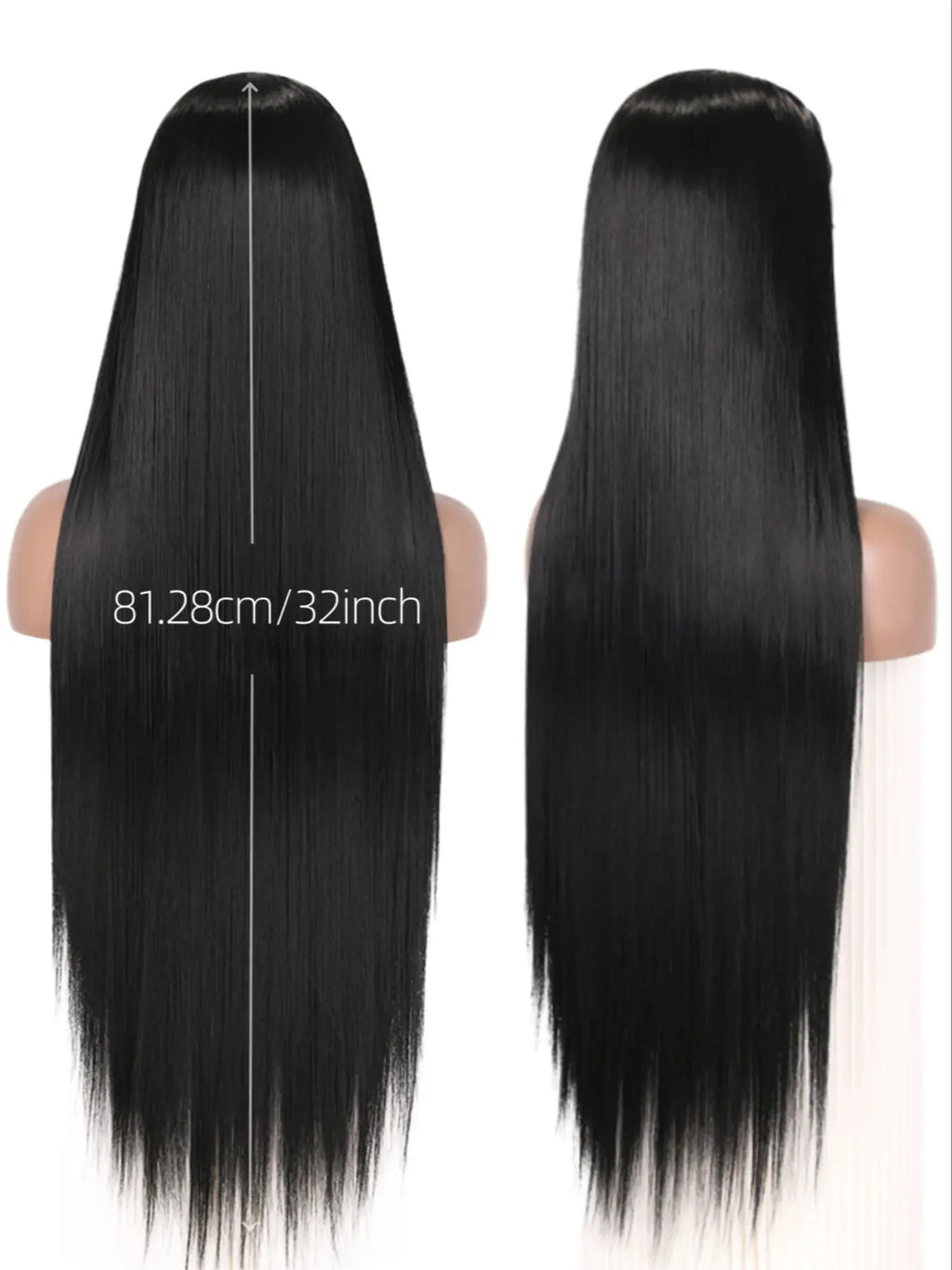 32 Inch Super Long Glueless Headband Half Wig for Women, Daily Wear Wig, Synthetic Wigs, Synthetic Straight Hair, Heat Resistant Fiber, Suitable for Daily & Party Use