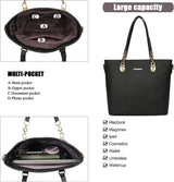 Purses and Handbags for Women Synthetic Leather Tote Crossbody Bags Satchel Purses Set 6Pcs | Set
