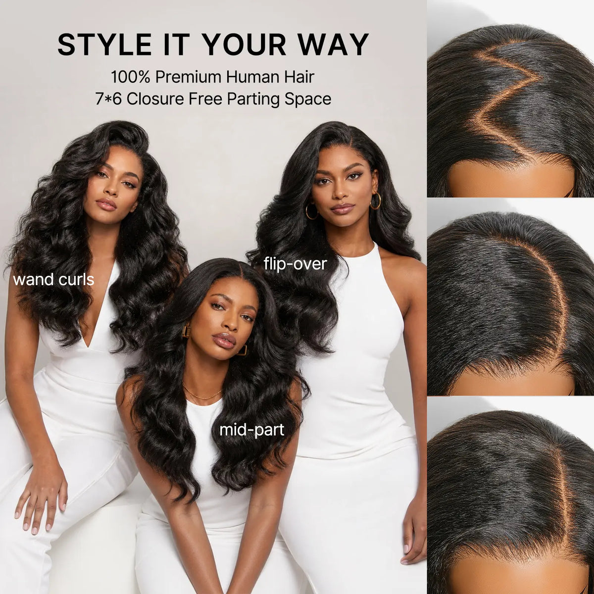 LUVME Kinky Body Wave Glueless Wig Natural Salon Blowout 7X6 Closure HD Pre-Cut Lace All-Day Comfort™ Partingmax #Tiktokshopbacktoschool #Sohochic