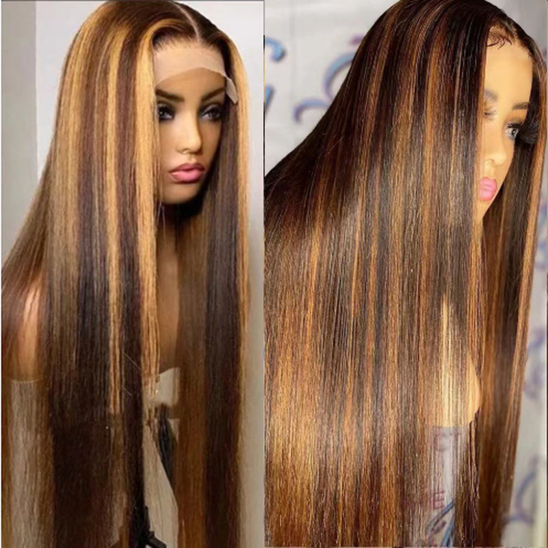 Women'S Wigs Colored Medium Length Straight Hair
