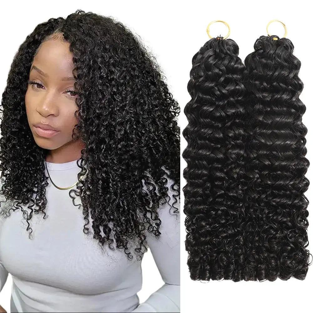 New 2026 Ramiss Burmese Curly Crochet Human Hair Pre-Separated 50G/Pack Time-Saving, 40 Strands/Pack Mircale Knots Hot Braids,4-5 Packs for Full Head Protective Styles Light Weight No Tension Reusable Feather Crochet Extension #Summerwins #Dealsforyoudays