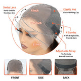 24 Inch Brown Straight Lace Front Wigs Human Hair 200 Density Chocolate Brown Lace Front Wig Straight