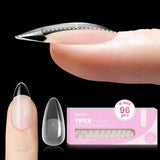 Beetles Tipex Lite Apex Nail Tips, 96/160/256/512PCS Pre-Etched Acrylic Nail Tips for Flat Nails & C-Curve Nail Beds, XS/S/M/L/XL Stiletto, Square, Almond & Coffin Nail Tips