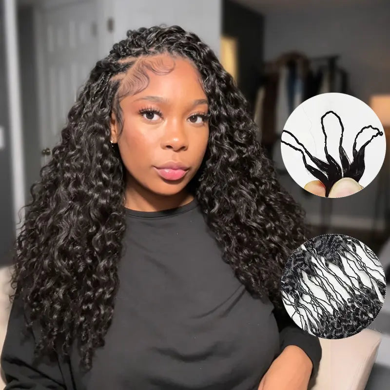 【Flash Sale】Isee HAIR Human Hair Crochet Hair Extensions – Miracle Knots Pre-Separated Crochet Braids, Knotless Boho Braids, Mermaid Braids, Goddess Braids, Burmese Curly, Kinky Curly, Water Wave, Vacation Hair & Beach Essentials#Summerwins #Summerhair