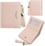 Womens Wallet Cute Elegant Long Slim Card Holder Case Minimalist Coin Purse Thin Tassels Zip Clutch Wallets for Girls Ladies | Cute