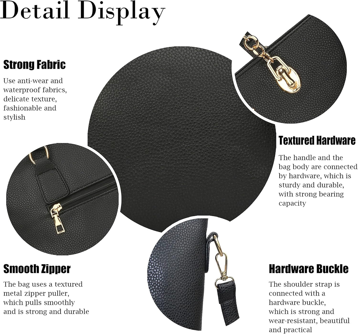 Purses and Handbags for Women Synthetic Leather Tote Crossbody Bags Satchel Purses Set 6Pcs | Set