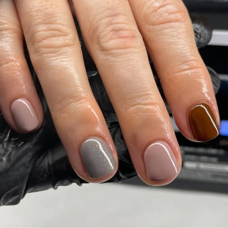 Curvlife Extra Short Squoval Press-On Nails Collection | 30PCS | Natural Nude & Pink Tones, Simple Cute, Soft Petal & Floral Styles, Glossy Jelly Finish | Summervibes | Non-Toxic Reusable Nails, Easy Application, Everyday Minimal Look for Daily Wear