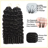 New 2026 Ramiss Burmese Curly Crochet Human Hair Pre-Separated 50G/Pack Time-Saving, 40 Strands/Pack Mircale Knots Hot Braids,4-5 Packs for Full Head Protective Styles Light Weight No Tension Reusable Feather Crochet Extension #Summerwins #Dealsforyoudays